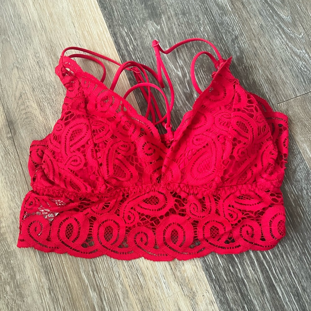 pink bralette